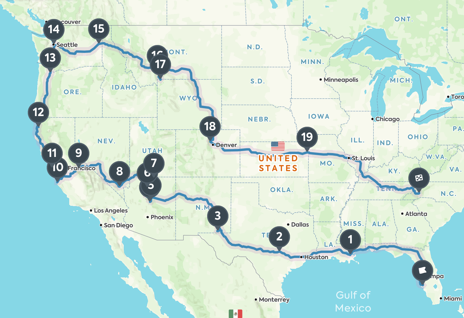 Summer 2018 Road Trip for Adventure or Bust